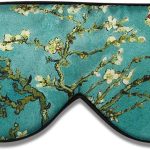Natural Silk Sleep Mask – Features an ultra-smooth, luxurious touch (Apricot Blossom Pattern)