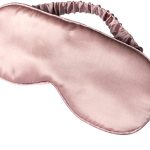 Mulberry Silk Sleep Mask — Features an Elastic Strap/Headband; Soft and Comfortable; Ideal for Nighttime Sleep, Travel, and Napping (Pink)