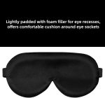 Pure Silk Sleep Mask — Features a 3D Contoured Design for "Zero-Pressure" Sleep; Built-in Sponge Padding Offers a More Ergonomic and Comfortable Fit Compared to Traditional Flat Satin Masks; Machine Washable - Image 2