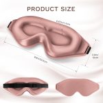 99% Total Blackout Sleep Mask | 3D Deep-Contour Design | Zero Pressure Sensation | Specifically Designed for Eyelash Extensions | Features Adjustable Straps | Ideal for Sleeping, Travel, Home Use, and Napping | Unisex (Rose Pink) - Image 2