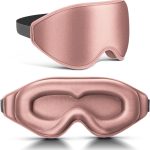 99% Total Blackout Sleep Mask | 3D Deep-Contour Design | Zero Pressure Sensation | Specifically Designed for Eyelash Extensions | Features Adjustable Straps | Ideal for Sleeping, Travel, Home Use, and Napping | Unisex (Rose Pink)
