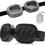 Sleep Eye Mask | 100% Total Light-Blocking Design | Unisex | Features Adjustable Strap | Perfect for Flights, Travel, & Napping | Black Edition
