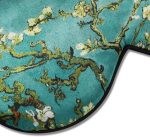 Natural Silk Sleep Mask – Features an ultra-smooth, luxurious touch (Apricot Blossom Pattern) - Image 2