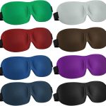 8-Piece Sleep Mask Set | Unisex | Side-Sleeper Friendly | 3D Full-Blackout Design | Features Adjustable Straps | Colorful Assortment | Ideal for Travel and Gifting (Medium Size, Fresh Color Palette)